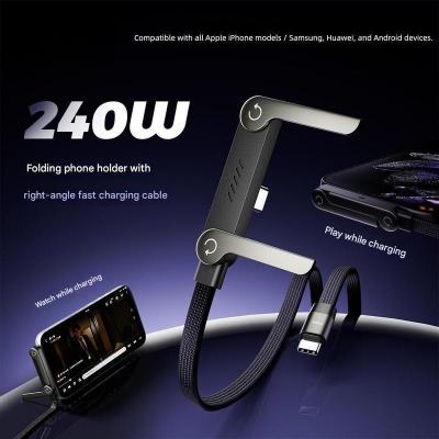 240W 2-in-1 Folding Stand Charging Cable