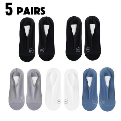 5 pair Ultra-Thin Mesh & Grip Heel No-Show Socks