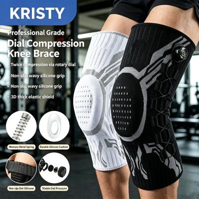 Compression Knob-type Knee Brace - Spring-supported Silicone Shock Absorber