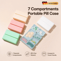Hot Sale -7 Compartments Portable Pill Case